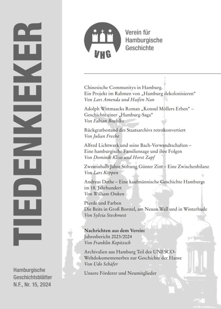 Abbildung: Cover Tiedenkieker © Verein für Hamburgische Geschichte 2025